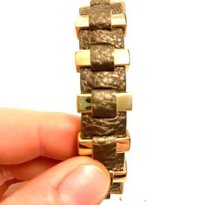 Jewelry - Metallic leather gold bracelet Jewelry - Metallic leather gold bracelet
